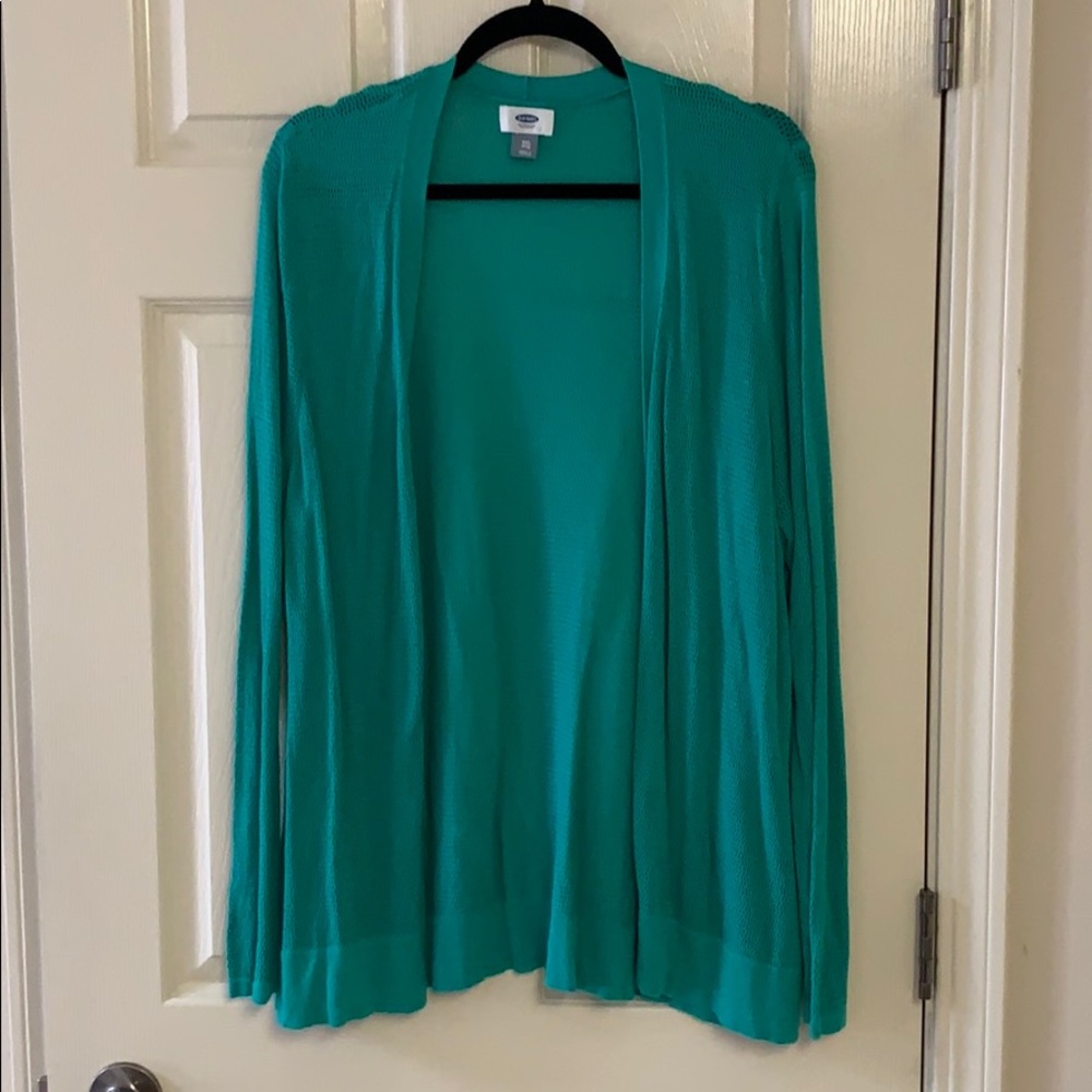 Old navy green lightweight cardigan size XXL